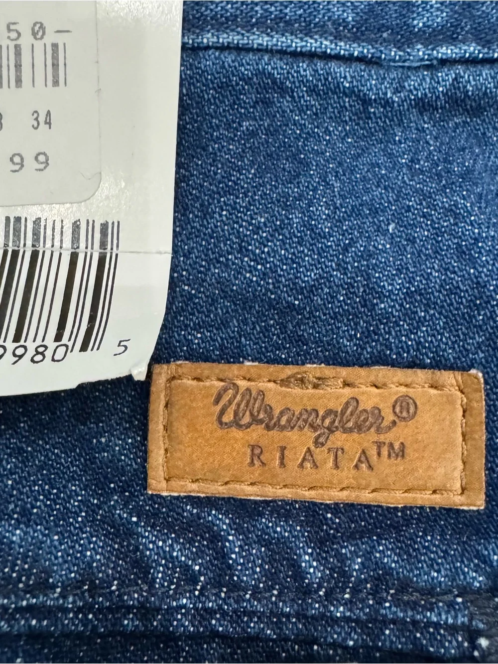 Wrangler Riata Casual Pants/Blue Denim 38x34